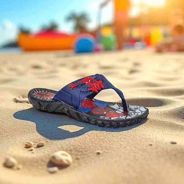 Kit Sandália + Chinelo Infantil Confortável Macio Leve Do 25 ao 32 Personagens Homem Aranha