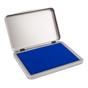 Almofada para Carimbo já com Tinta Preto Azul Tampa Metálica Nº 3 Masterprint