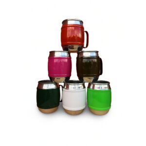 Kit Canecas Bojudas Pintada Alumínio 450ml Estilo Barril Varias Cores