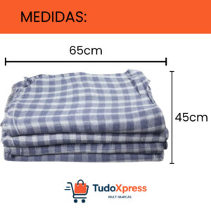 Pano de Chão Xadrez para Limpeza e Uso Doméstico – Até 15 Unidades