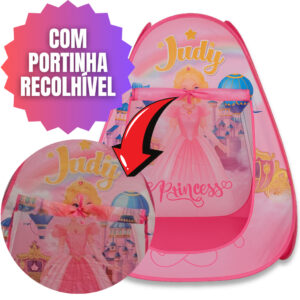 Barraca Infantil Menina Toca Cabana Dobrável Pop-up Princesa Castelo Com Bolsa