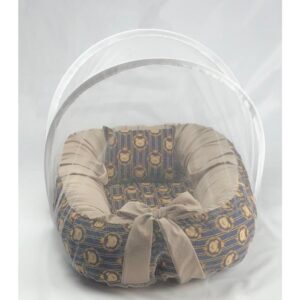 Ninho Redutor de Berço com Mosquiteiro e Travesseiro Acolchoado menino menina