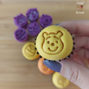 Carimbo para Brigadeiro e Doces – Ursinho Amarelo – Kit com 5 unidades