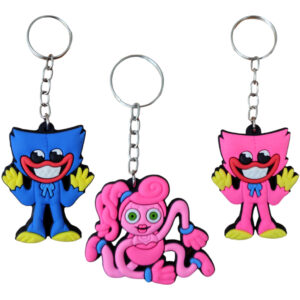 Chaveiros Emborrachados Geek Nerd Alta Qualidade Poppy Playtime Huggy Wuggy Colecionável