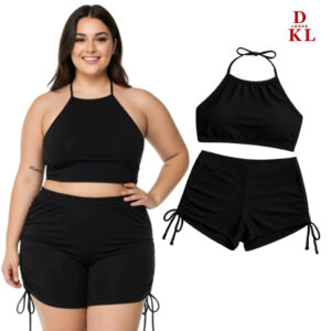 Conjunto Top Alcinha e Shorts Cordinha Biquini Sunquíni Juvenil ao G3