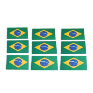 100 Unid Bandeira Do Brasil Mão Copa Do Mundo Bandeirinha