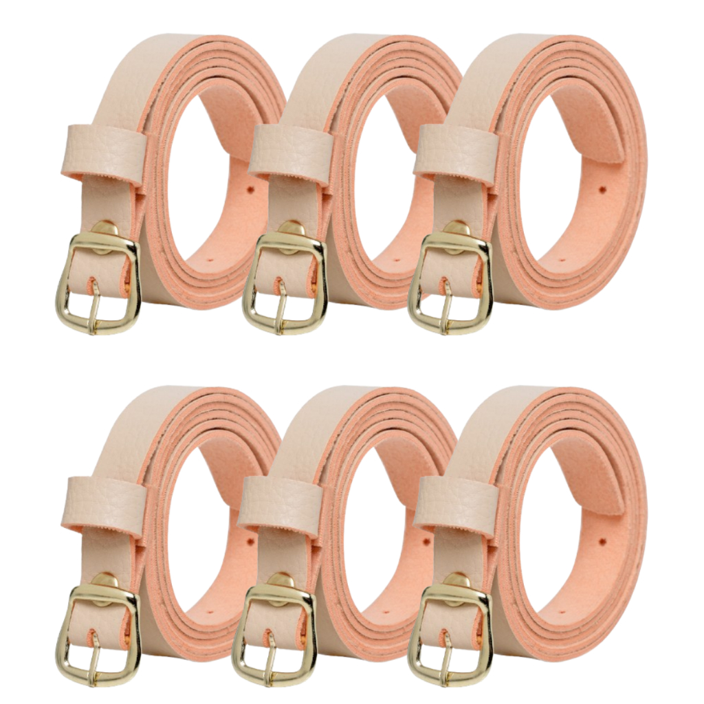Kit 6 Cintos Feminino Fino 15mm de largura Fivela Dourado Envio Rápido