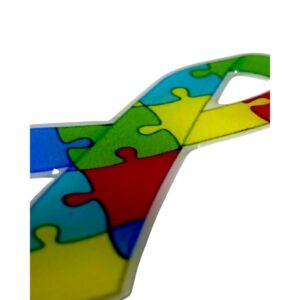 Adesivo 3D Resinado Símbolo Autismo TEA Alto Relevo Para Carro Moto conscientização Símbolo Infinito 3202 4FSD86EF554D1E