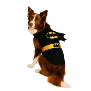 Fantasia Batman pet com capa para caachorro e gatos, roupa pet batman
