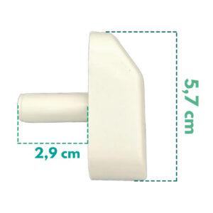 Kit 5 Botão Manipulo Para Fogão Esmaltec Veneza Bali 4 Bocas