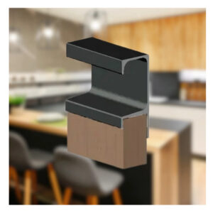 Puxador Perfil de Aluminio Para Moveis de 15 mm Cores Variadas