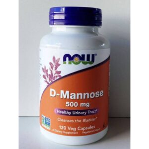 D-Mannose Carboidrato 500mg 120 Cápsulas Veganas – Now Foods