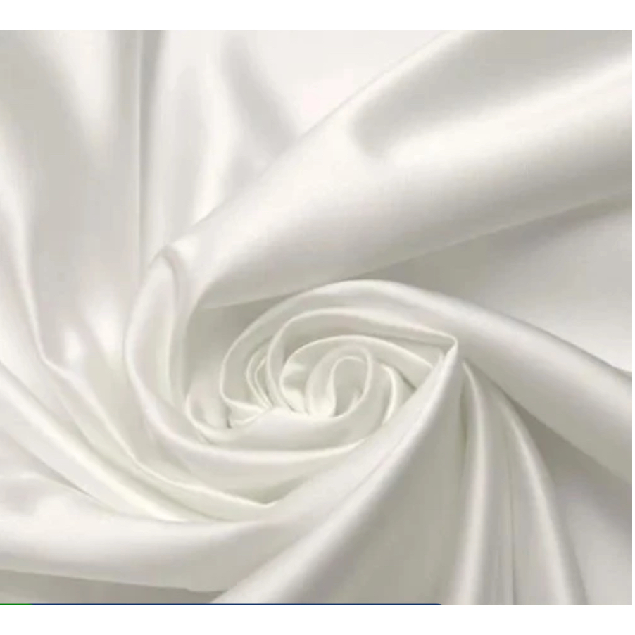 Tecido Cetim com Elastano 97% Poliéster 03% Elastano.