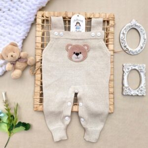 Saida de maternidade Conjunto Tricot Carinho Bebê