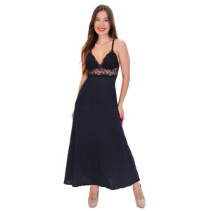 Camisola Longa Nadador Renda Luxo Alça Regulável Confortável Noiva Lua de Mel Pijama Noite Sensual