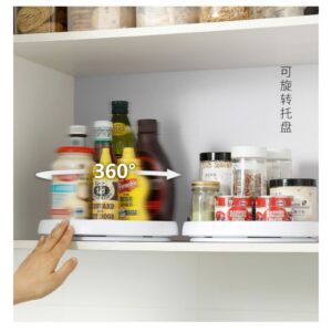 Prateleira Giratória Organizadora 360° – Base Antiderrapante e Design Prático UT-66