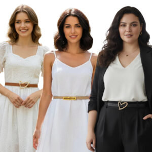 Kit 3 Cintos Fino Femininos Luxo Moda Elegante Alfaiataria Fivela Trocavél  1.5cm largura – Neusa