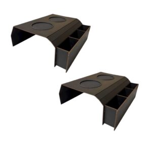 Kit 2 Esteiras para Sofá – Porta-Copos e Suporte para Controle em MDF