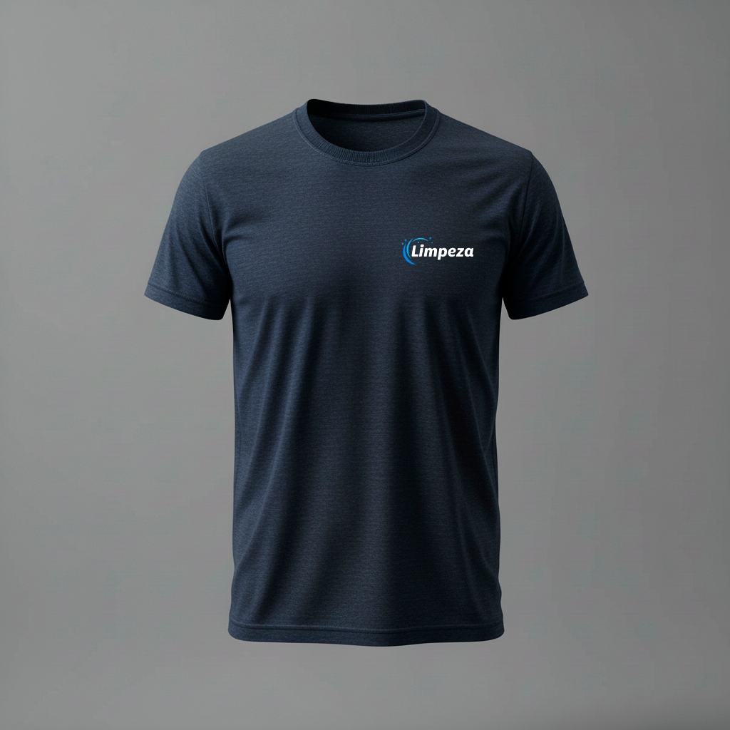 Camiseta Básica 100% Algodão Uniforme Empresa Limpeza