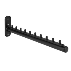 Kit 2 Araras Cabideiro Rt De Parede 40cm Para 20 Cabides com Parafusos e Buchas