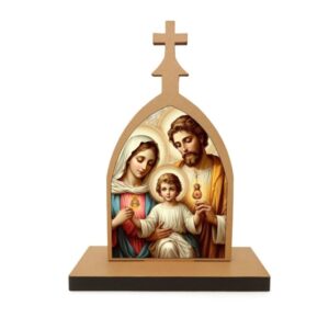 Kits Lembranças A Sagrada Família Impressão UV Colorida MDF Fé