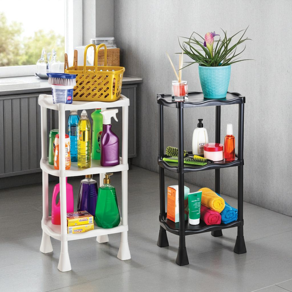 Prateleira de Canto Cantoneira Triangular ou Retangular Banheiro Cozinha Sala