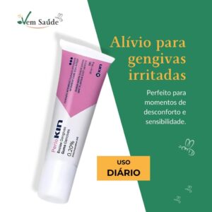 Periokin Gel Dental 30g Alívio Gengivas Irritadas Proteção Inflamações Cuidado Oral Saúde Bucal Avançada Conforto Gengiv