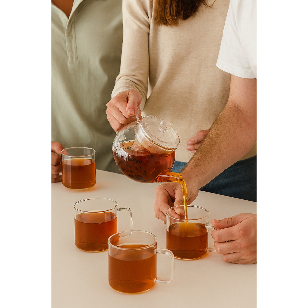 04 Copos Canecas Xícaras 200ml Vidro Borossilicato Café Chá