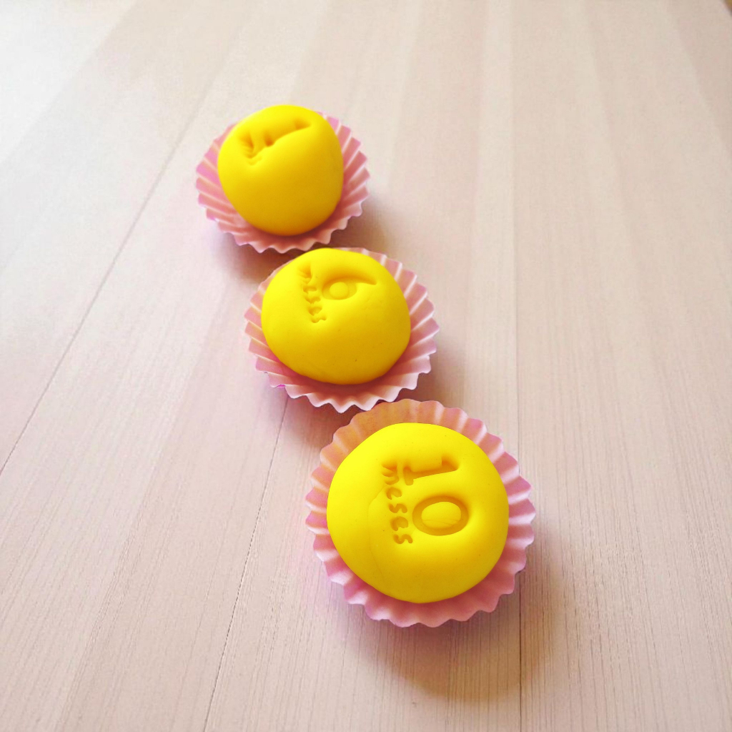 Carimbo para Doces e Brigadeiro | Kit Mêsversário | 1 mês a 11 meses