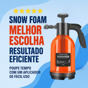 Pulverizador Manual Snow Foam 2 Litros com 2 Bicos – Ideal para Lavagem de Carros, Alta Pressão e Espuma
