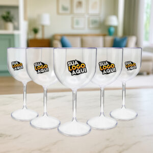 20 Taças de Gin Acrílica Personalizada Com a sua Arte 450ml