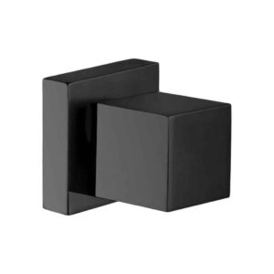 Jogo de Acessórios Para Banheiro Quadrado Preto Fosco + 1 Ducha Higiênica + 2 Acabamento Padrão Deca