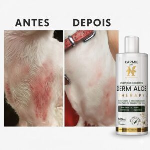 Shampoo Calmante e Hidratante Para Dermatite Canina – Ideal Para Cachorros com Alergias