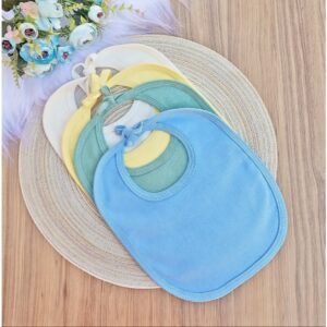 KIT DE 4 BABADORES 100% ALGODÃO BEBÊ ENXOVAL MATERNIDADE