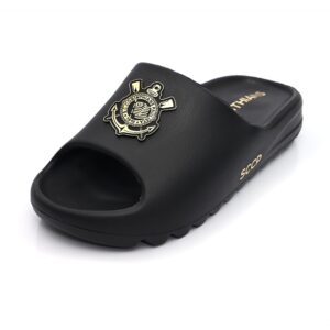 Chinelo Slide Corinthians Sandalia Timão Confortável