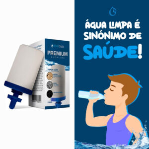Kit 2 Vela Filtro de Barro Tripla Ação Carvão Ativado Prata Coloidal Original Oasis- 2 Unidades