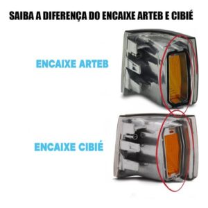 Par Pisca Dianteira Uno 91 A 2003 Cristal Modelo Cibie/Arteb Cristal