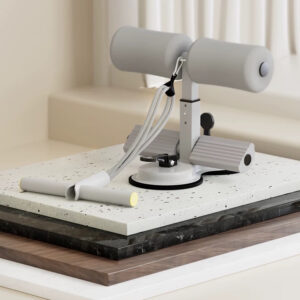 Equipamento auxiliar de abdominais fitness unissex ventosa muscular abdominal dispositivo de pé fixo -V2