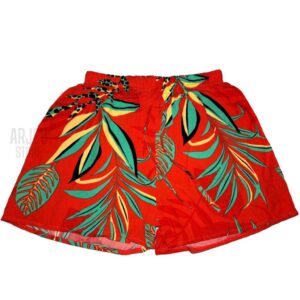 Short Feminino VISCOSE Plus Size Estampado Casual Tecido Leve e Confortável