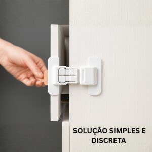 Trava de Segurança De Geladeira Gavetas Multiuso Adesiva Protetor Infantíl Fechadura Armário
