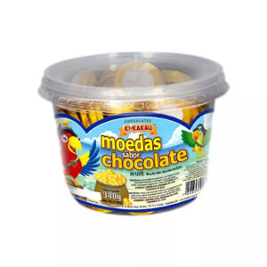 Pote 100 Moedas de Chocolate Pote 340/ Ki-kakau P/ festa e lembrancinha