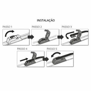 Kit Par Palheta Limpador Parabrisa Citroën C3 2003 a 2012 22 18 Silicone Dianteiro Encaixe