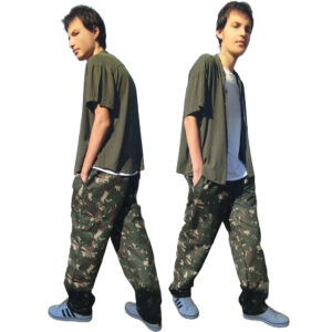 Calça Cargo Militar Hipstop Camuflado Exercito Tatica Exercito Patriota Skate e Casual