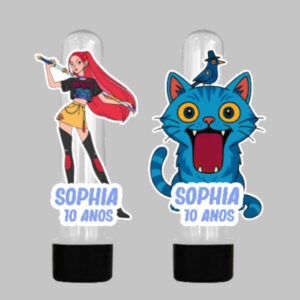 Aplique para Tubete Personalizado Guerreiras do Kpop, Não acompanhaTubete – Recortado! Não é ADESIVO