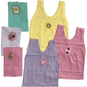 Kit 6 Camisetas Bebê Recém Nascido 100% Algodão Menino Menina