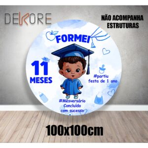 Kit Painel Formatura Mêsversário Menino Com Elástico
