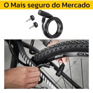 Trava De Segurança Cadeado Bicicleta Moto Capacete Antifurto Reforçado universal Chave Reserva