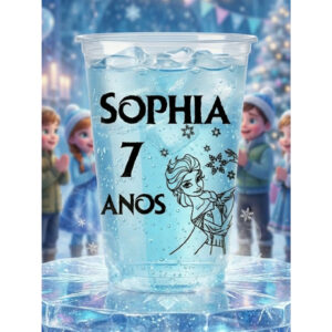 Kit 50 Copos Descartáveis Personalizados 300ml festa de aniversário infantil