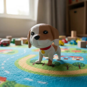 Brinquedo De Vinil Cachorrinho Infantil Realista | Coleção Com Vários Modelos Macios e Divertidos