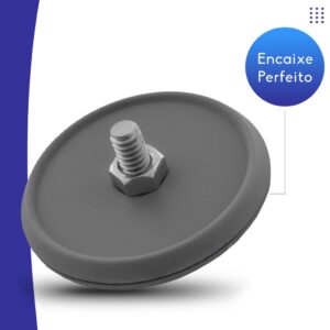 Par Botão Tapa Furo Manivela Porta Máquina Vidro Cinza Claro Universal